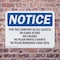Signmission For The Comfort Of All Guests No Gang Attire, 24 in W x Rectangle, Plastic OS-2PACK-NS-P-1824-L-12864 - alternate 5